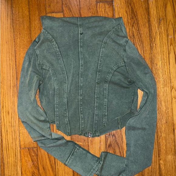 Out From Under Green Corset Hoodie - Picture 3 of 3